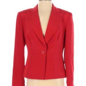 Hugo Buscati Bright Red Long Silk Coat